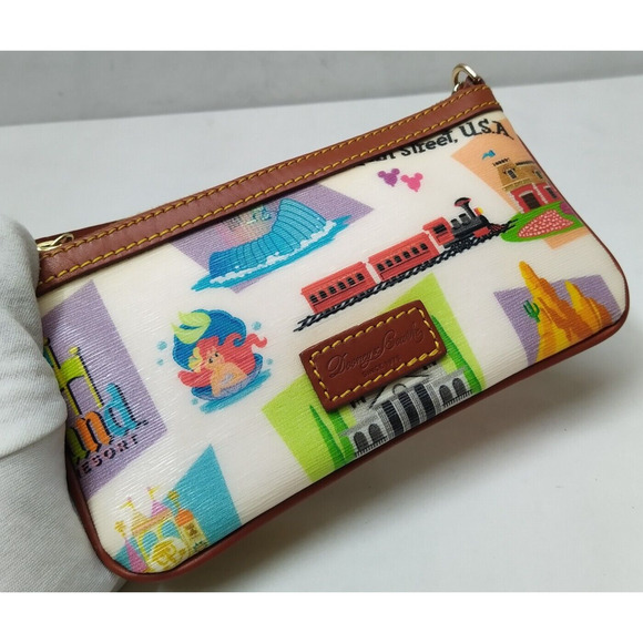 Dooney and Bourke Retro Disneyland 50th Anniversary Multicolor Wristlet - Wallet - Picture 6 of 14